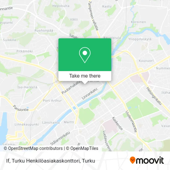 If, Turku Personal Customer Office map