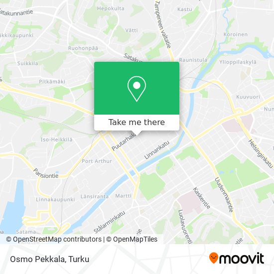 Osmo Pekkala map