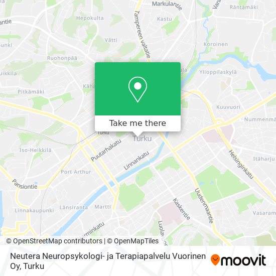 Neutera Neuropsykologi- ja Terapiapalvelu Vuorinen Oy map