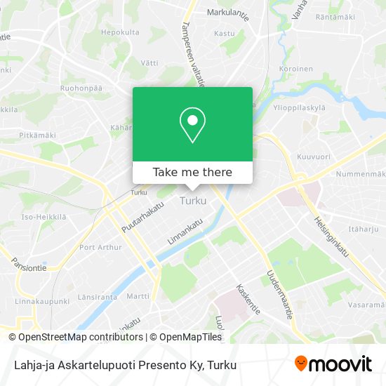 Lahja-ja Askartelupuoti Presento Ky map