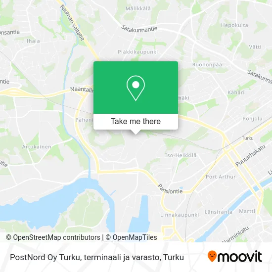 PostNord Oy Turku, terminaali ja varasto map