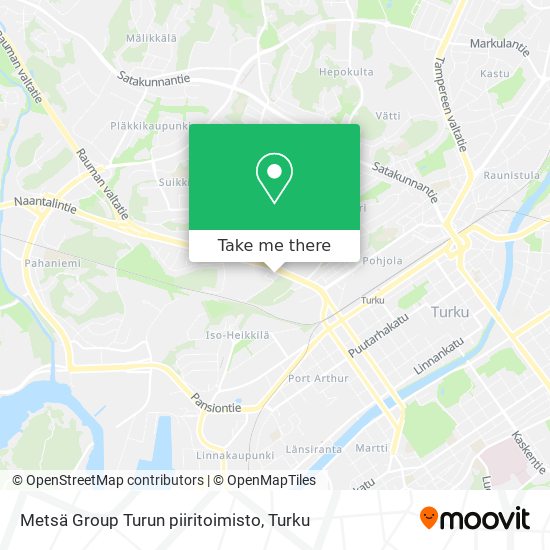 Metsä Group Turun piiritoimisto map