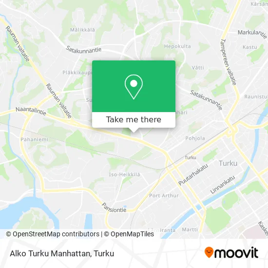 Alko Turku Manhattan map