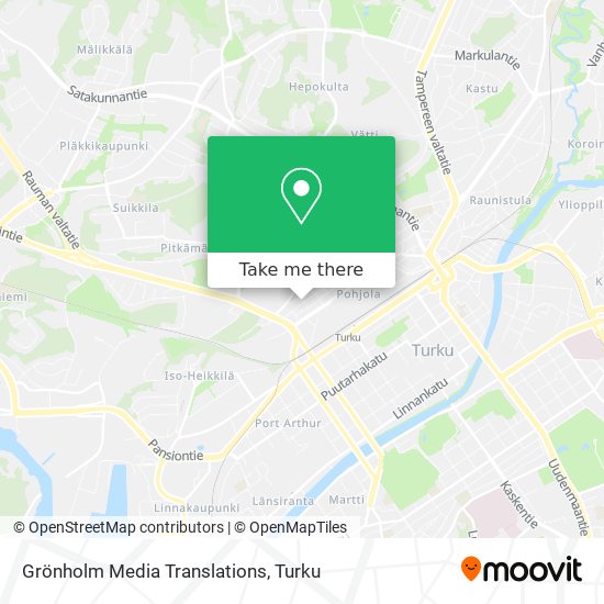 Grönholm Media Translations map
