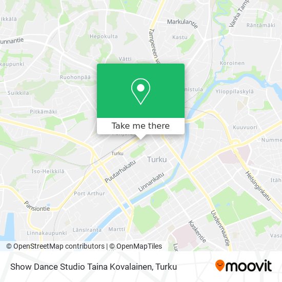 Show Dance Studio Taina Kovalainen map