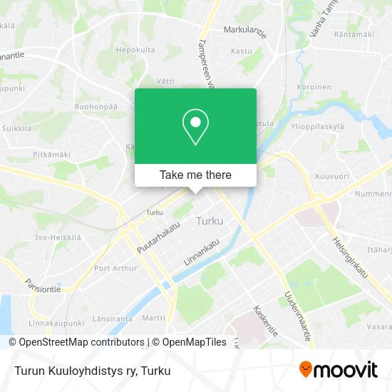Turku Hearing Association map