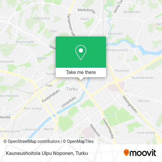 Kauneushoitola Ulpu Noponen map
