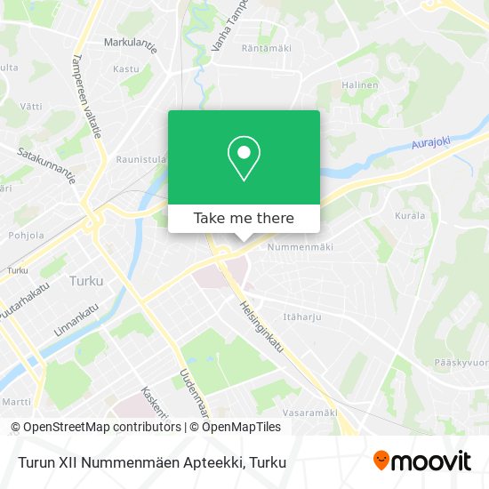 Turun XII Nummenmäen Apteekki map