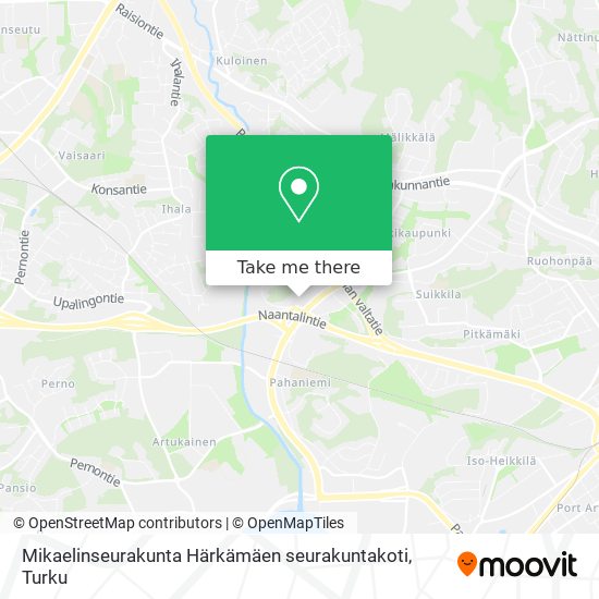 Mikaelinseurakunta Härkämäen seurakuntakoti map