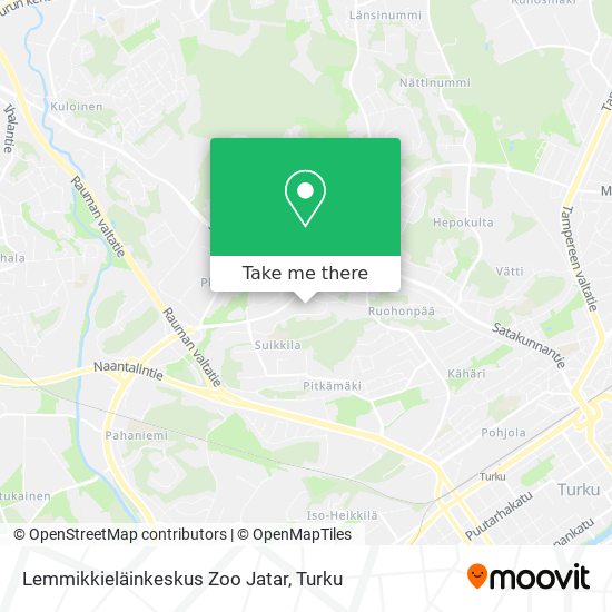 Lemmikkieläinkeskus Zoo Jatar map