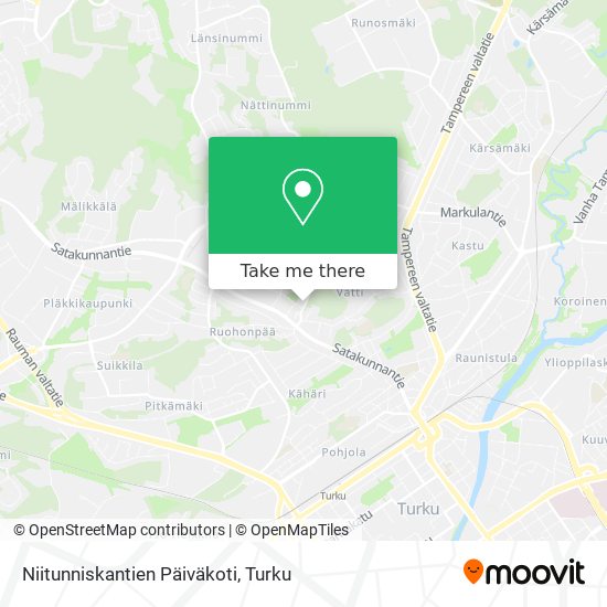 Niitunniskantien Päiväkoti map