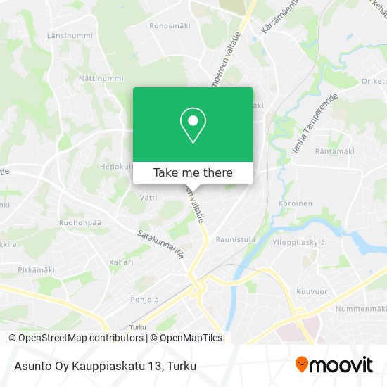 Asunto Oy Kauppiaskatu 13 map