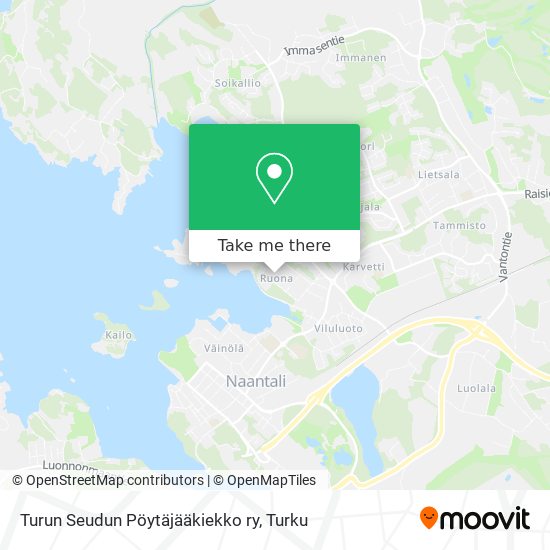 Turun Seudun Pöytäjääkiekko ry map