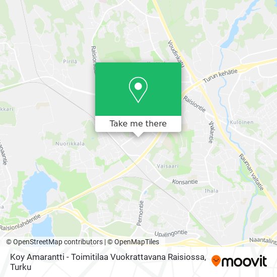 Koy Amarantti - Toimitilaa Vuokrattavana Raisiossa map