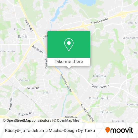 Käsityö- ja Taidekulma Machia-Design Oy map