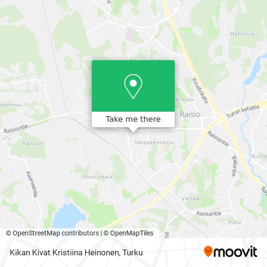 Kikan Kivat Kristiina Heinonen map