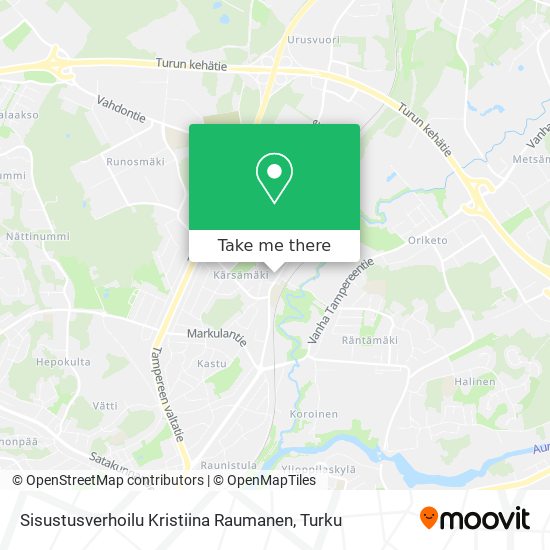 Sisustusverhoilu Kristiina Raumanen map