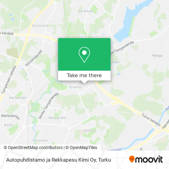 Autopuhdistamo ja Rekkapesu Kimi Oy map