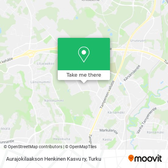 Aurajokilaakson Henkinen Kasvu ry map