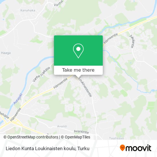Liedon Kunta Loukinaisten koulu map