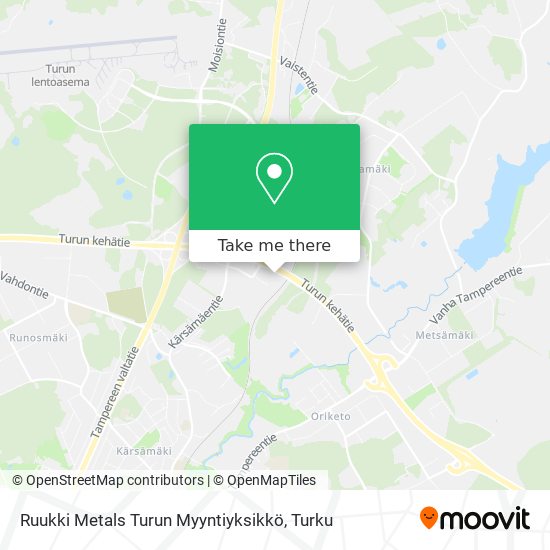 Ruukki Metals Turun Myyntiyksikkö map