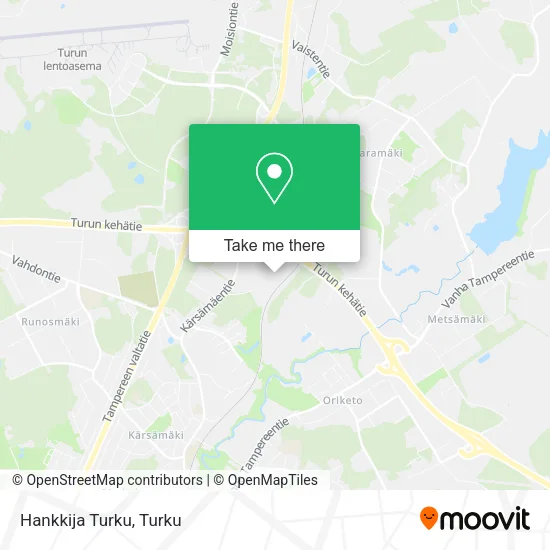 Hankkija Turku map