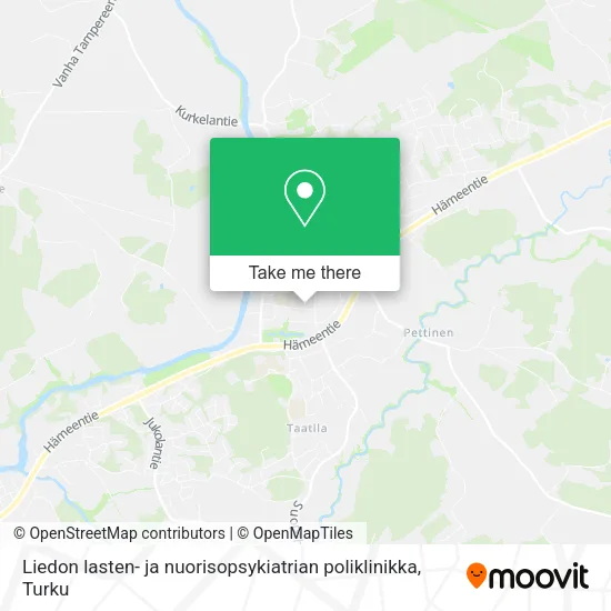 Liedon lasten- ja nuorisopsykiatrian poliklinikka map