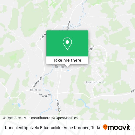 Konsulenttipalvelu Edustusliike Anne Kuronen map