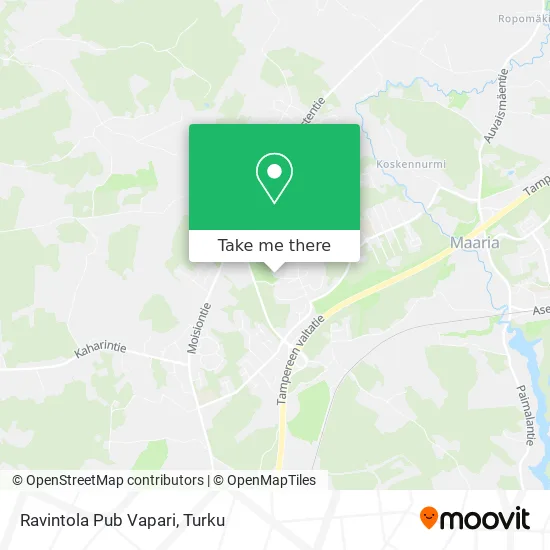 Ravintola Pub Vapari map