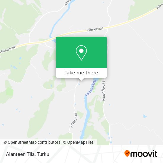 Alanteen Tila map