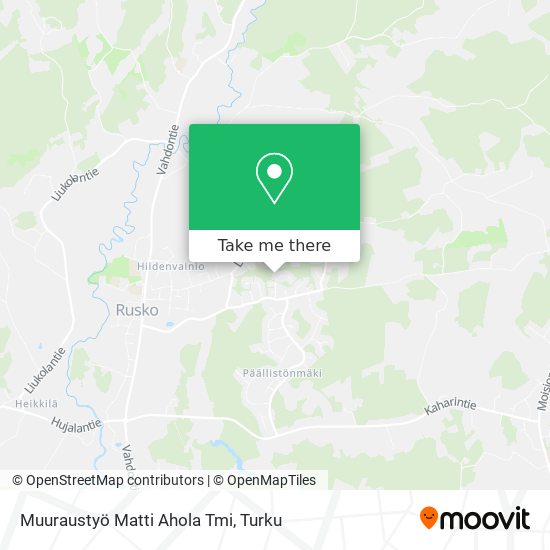 Muuraustyö Matti Ahola Tmi map