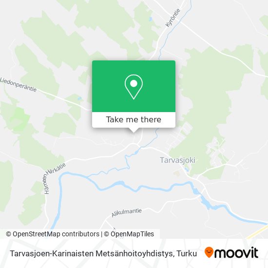 Tarvasjoen-Karinaisten Metsänhoitoyhdistys map