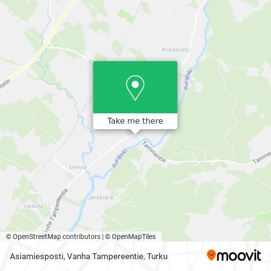 Asiamiesposti, Vanha Tampereentie map