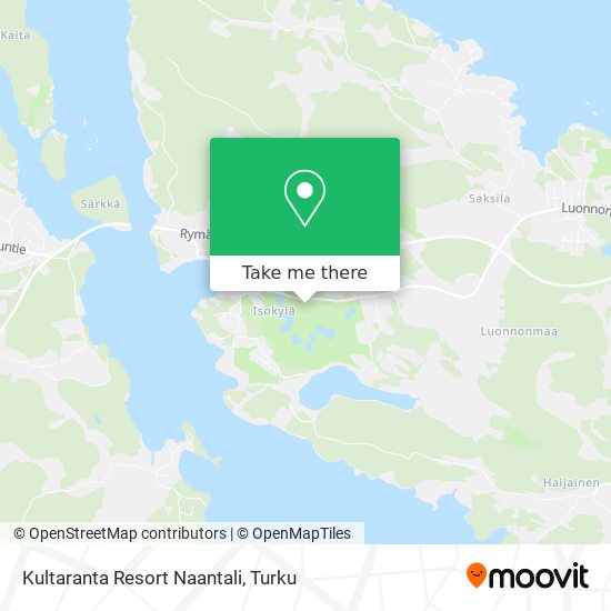 Kultaranta Resort Naantali map