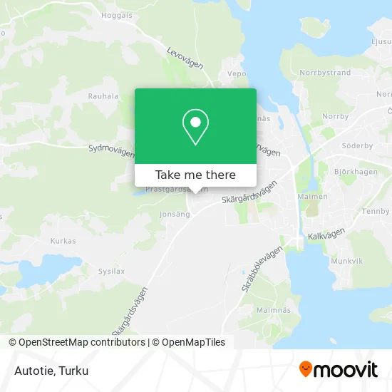 Autotie map