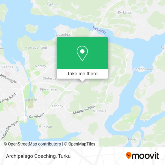 Archipelago Coaching map