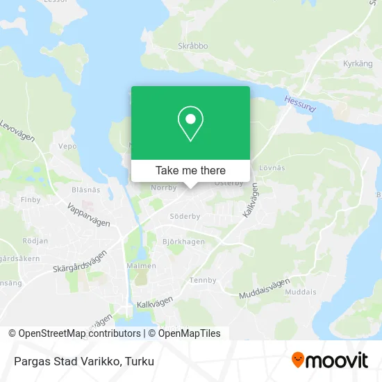 Pargas City Depot map