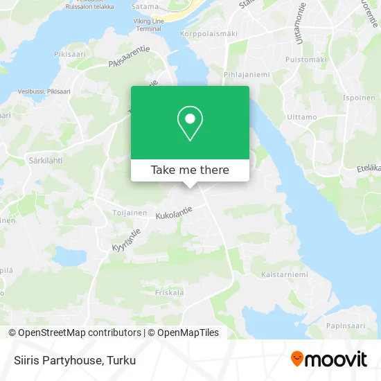 Siiris Partyhouse map