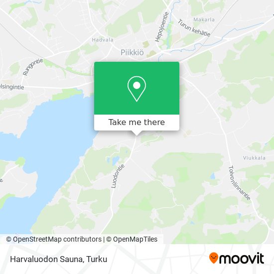 How to get to Harvaluodon Sauna in Piikkiö by Bus?