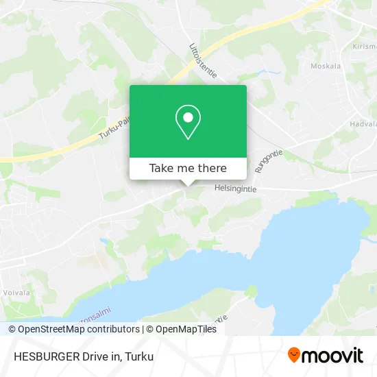 HESBURGER Drive in map