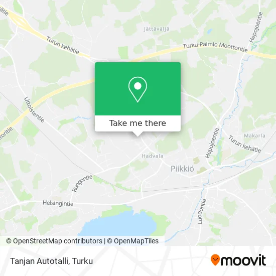 Tanjan Autotalli map