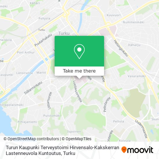 Turun Kaupunki Terveystoimi Hirvensalo-Kakskerran Lastenneuvola Kuntoutus map