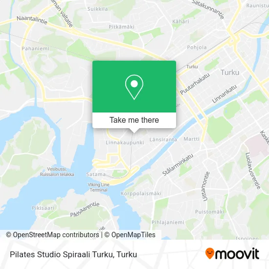 Pilates Studio Spiraali Turku map