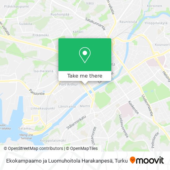 Ekokampaamo ja Luomuhoitola Harakanpesä map