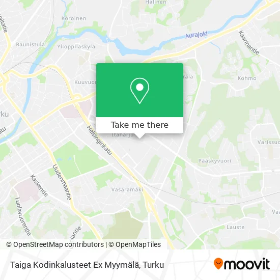 Taiga Kodinkalusteet Ex Myymälä map