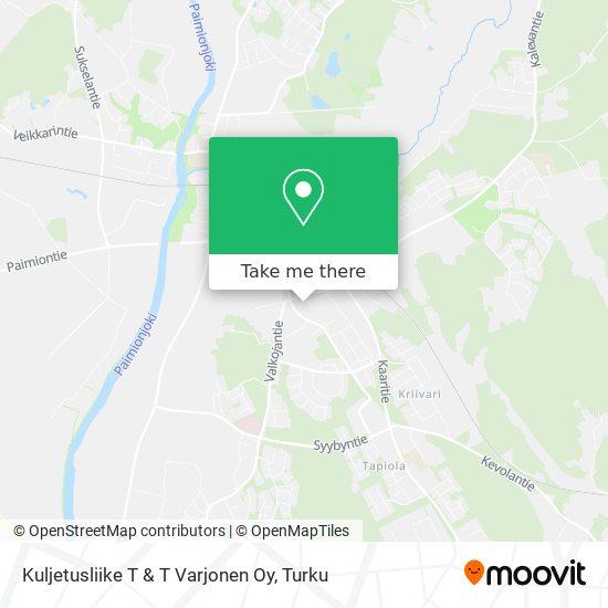 Kuljetusliike T & T Varjonen Oy map