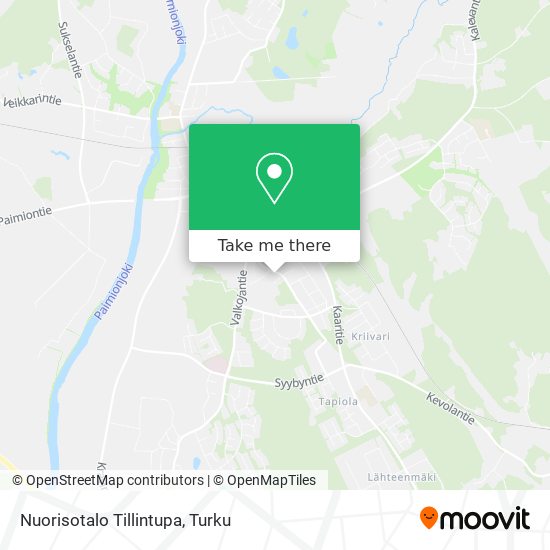 Nuorisotalo Tillintupa map