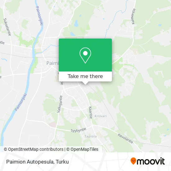 Paimion Autopesula map