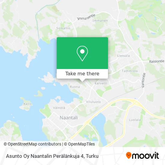 Asunto Oy Naantalin Perälänkuja 4 map