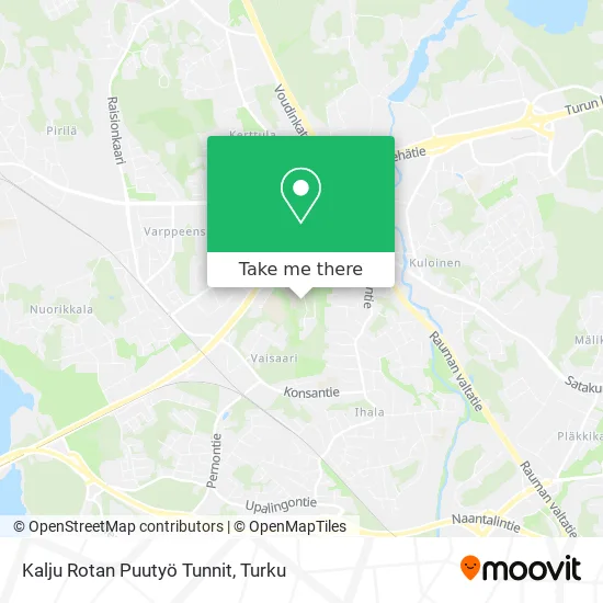 Kalju Rotan Puutyö Tunnit map